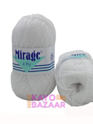 Mirage 4 ply 001 white
