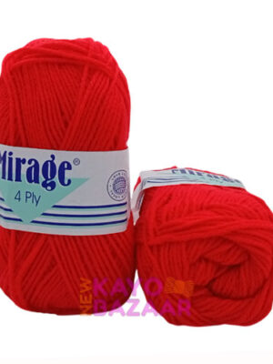 Mirage 4 ply 009 bright red
