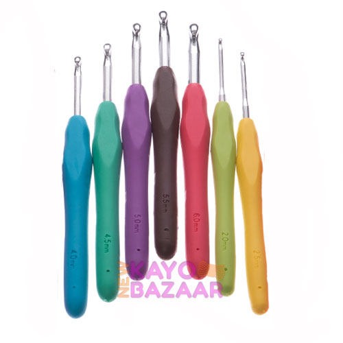 Soft touch rubber crochet hooks 1 Soft touch rubber
