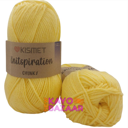 Knitspiration chunky k42 lemon yellow