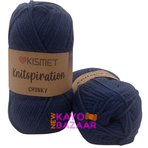 Knitspiration chunky k17 deep denim blue