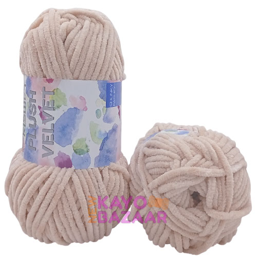 Plush velvet 46 natural