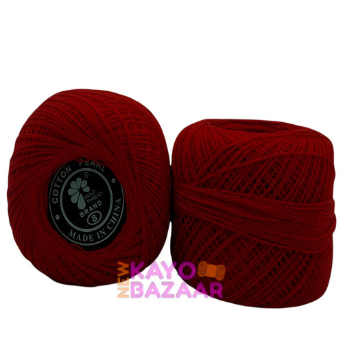 Cotton pearl no 5 cherry