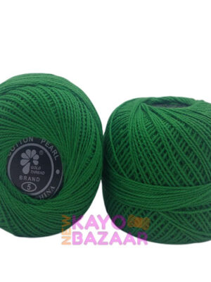 Cotton pearl no 5 emerald