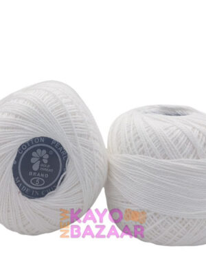 Cotton pearl no 5 white