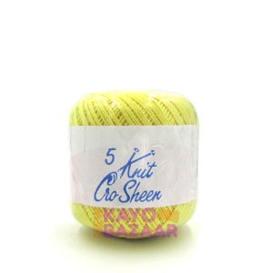 Knit cro sheen 5  00288 yellow