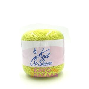 Knit cro sheen 8  00288 yellow