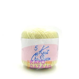 Knit cro sheen 5  00450 light yellow
