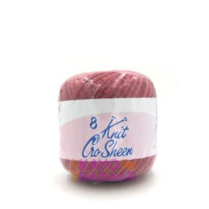 Knit cro sheen 8  00895 brick red
