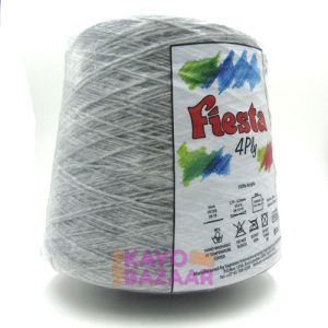 Fiesta 4ply cone 011 Silver grey