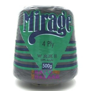 Mirage 4 ply cone 017 black