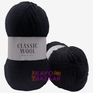 Classic wool dk 017 black