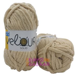 Velour solid 025 sand
