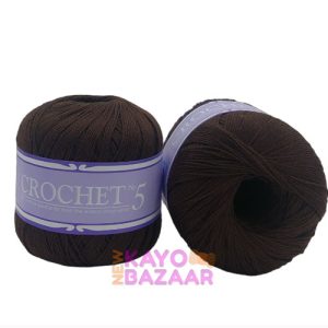 Elle crochet no 5 50g 044 brown