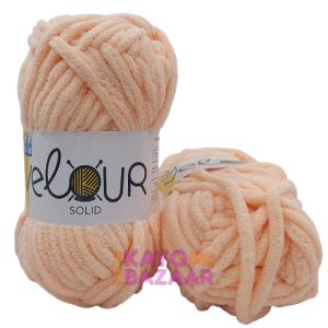 Velour solid 046 apricot