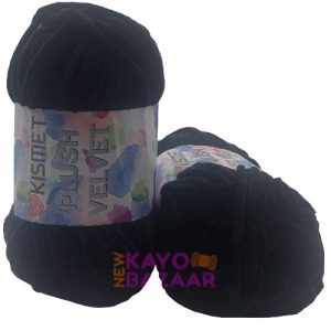 Plush velvet 05 black