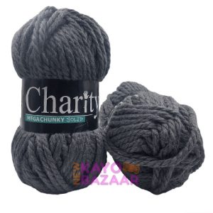 Charity Mega Chunky Solid 051 school grey