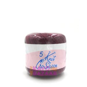 Knit cro sheen 5  05285 maroon