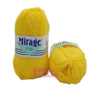 Mirage 4 ply 138 bright yellow