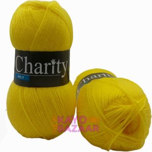 Charity 4 ply 138 bright yellow