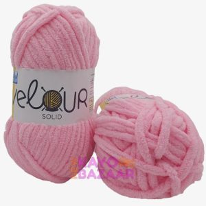 Velour solid 144 pink