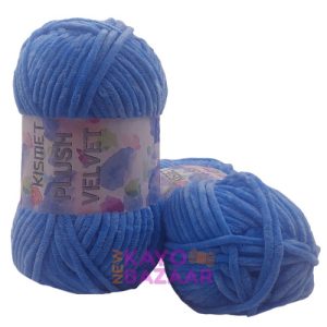 Plush velvet 17 saxe blue