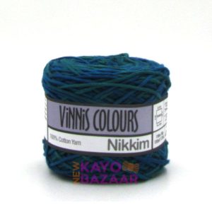 Nikkim print 21 teal mix