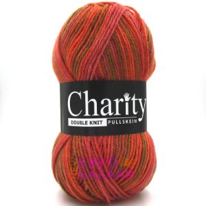 Charity print dk 220 orange wood