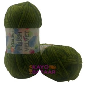 Plush velvet 32 olive
