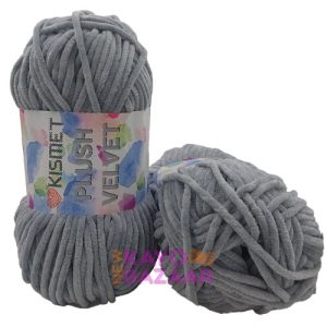 Plush velvet 36 silver