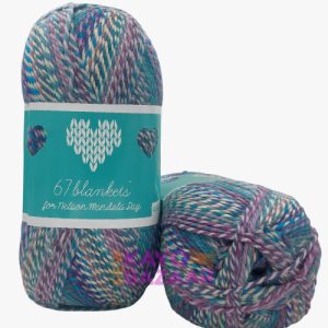 67 Blankets aran 807 blueberry swirl