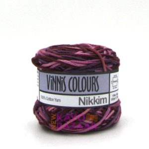 Nikkim print 18 aubergine mix