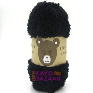 Ultra soft baby knitting teddy black