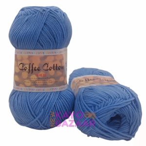 Coffee cotton 16 lot a blue