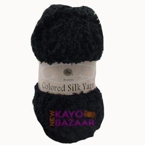 Colored Silk yarn Black