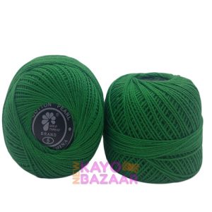 Cotton pearl no 5 emerald