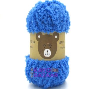 Ultra soft baby knitting teddy saxe blue
