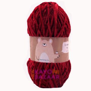 Ultra soft chenille wine red