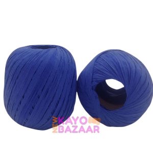 Raffia crochet ribbon royal